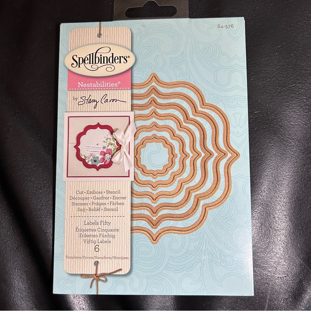 Spellbinders Nestabilities LABELS FIFTY 6 pcs